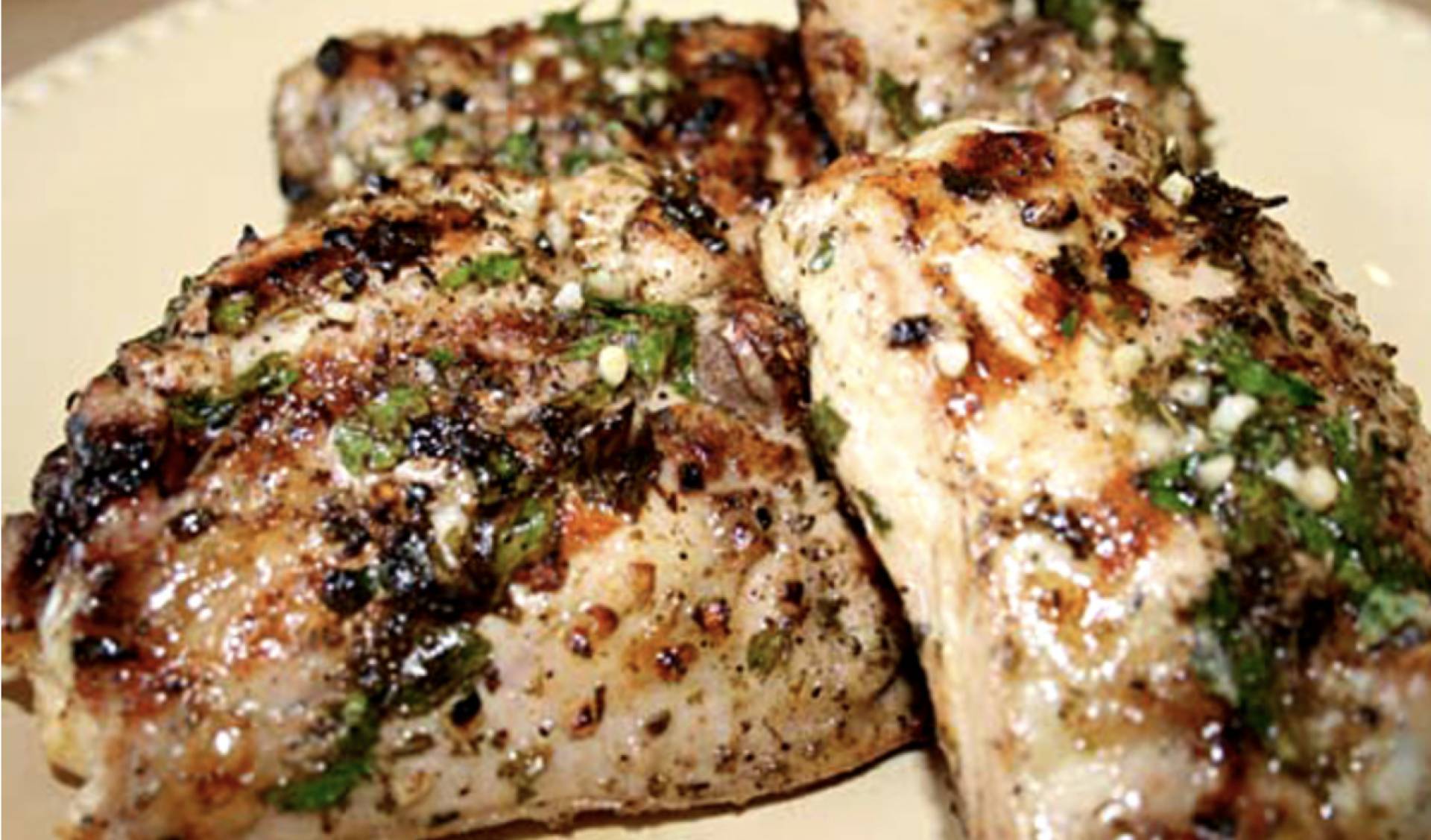 Bell & Evans Grilled Chicken Oreganata with Lemon Pasta and Zucchini