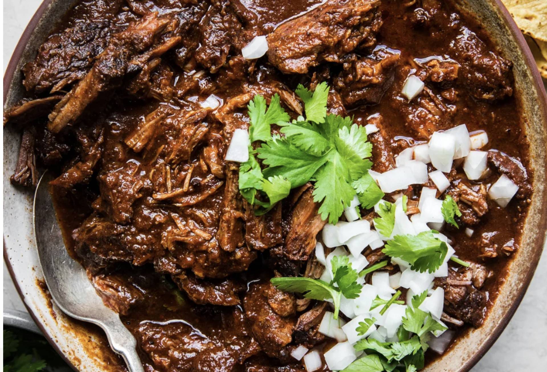 Slow Cooked Grass Fed Beef Birria Bowl