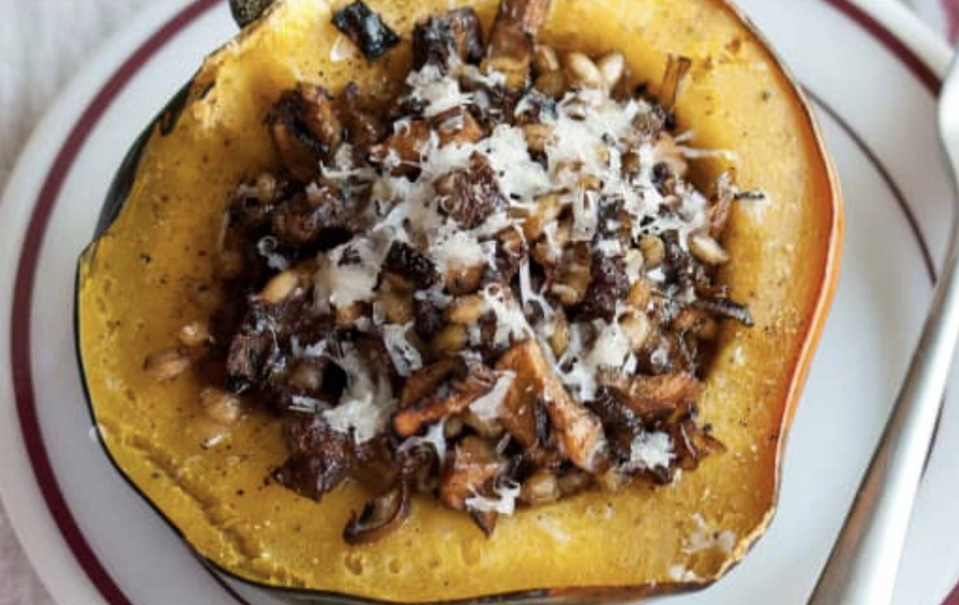 Sweet & Savory Maple Sausage Acorn Squash (Made with Pasture Raised Boozy Pig Sausage) (GF/DF)