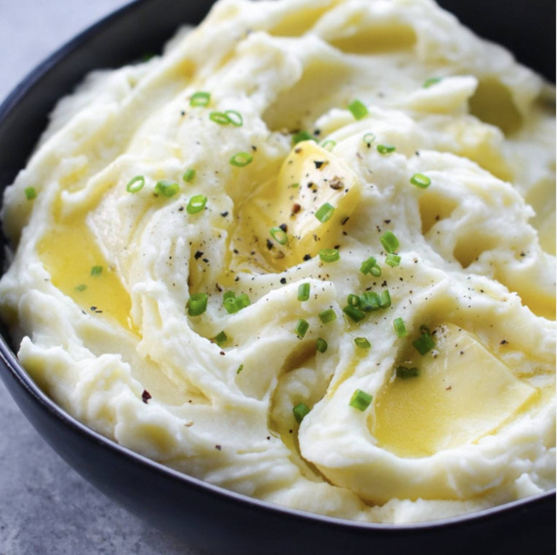 Creamy Mascarpone and Grass Fed Butter Russet Mashed Potatoes (Feeds 4-6)