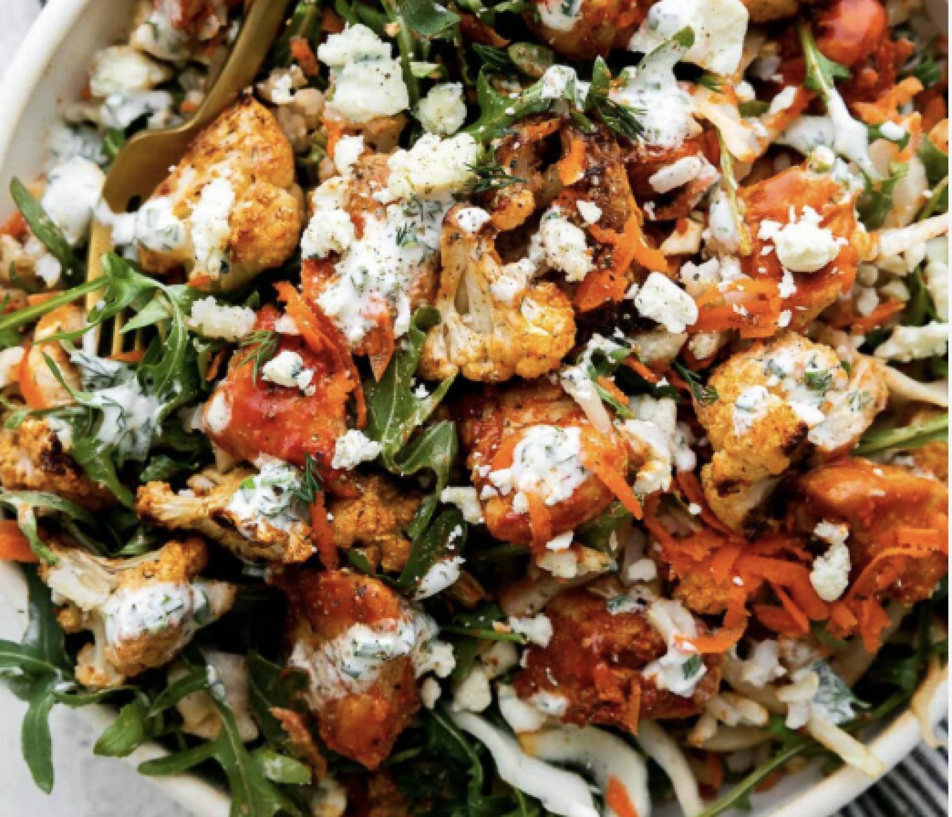 Grilled Buffalo Bell & Evans Chicken Breast with Cabbage Carrot Slaw, and Rice
