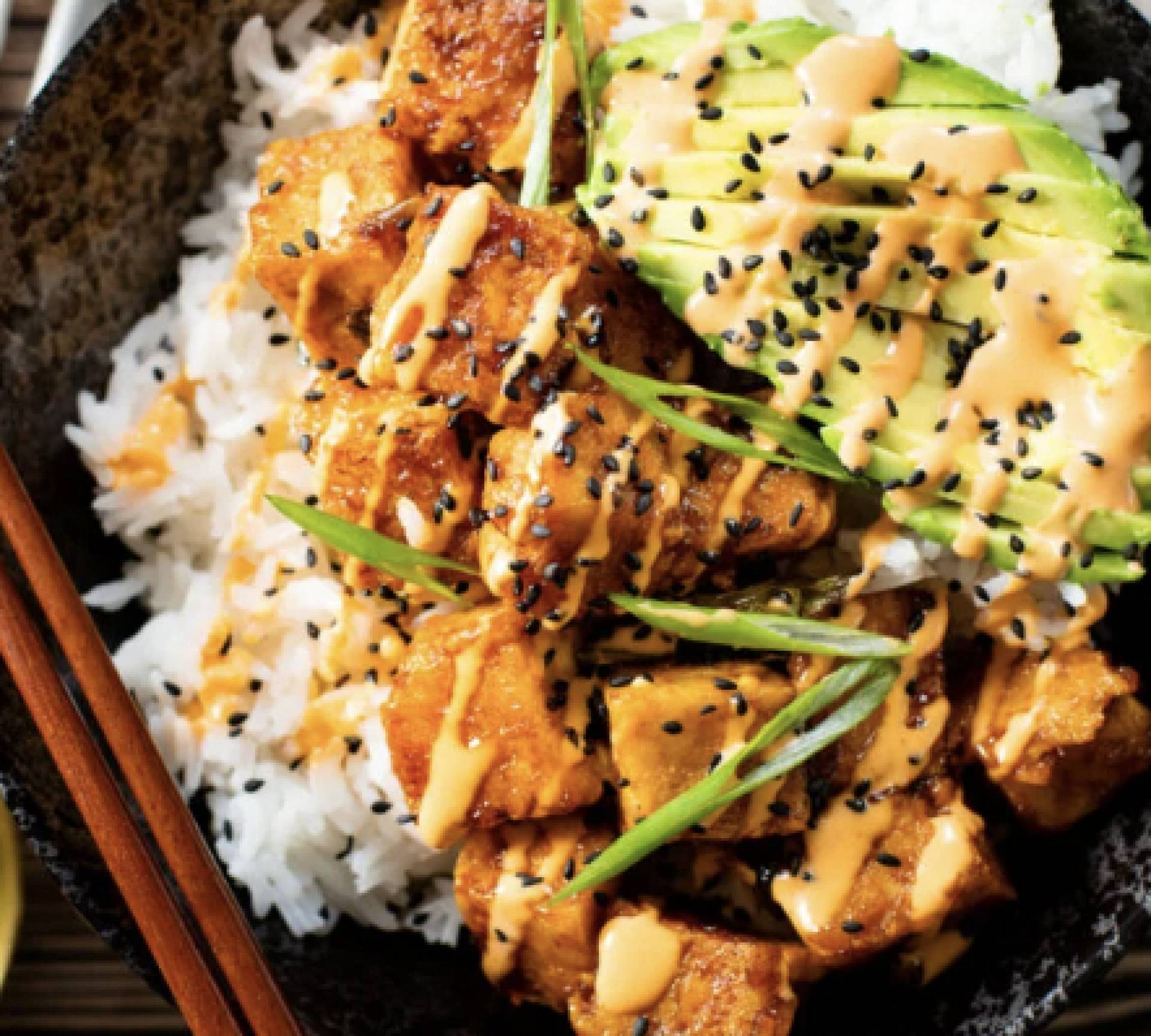 Honey Sriracha Tofu Bowls (GF/DF/V)