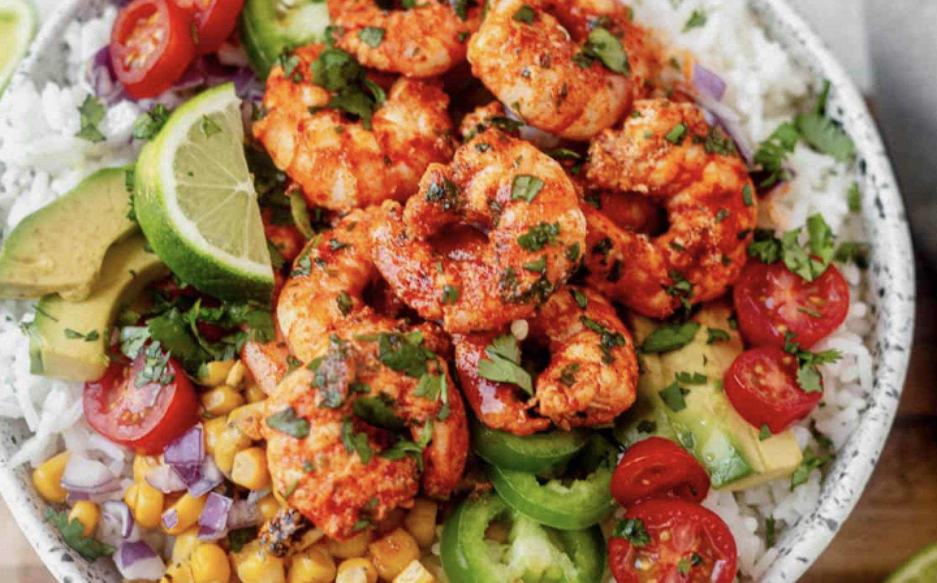 Fiesta Shrimp Rice Bowl (GF/DF)