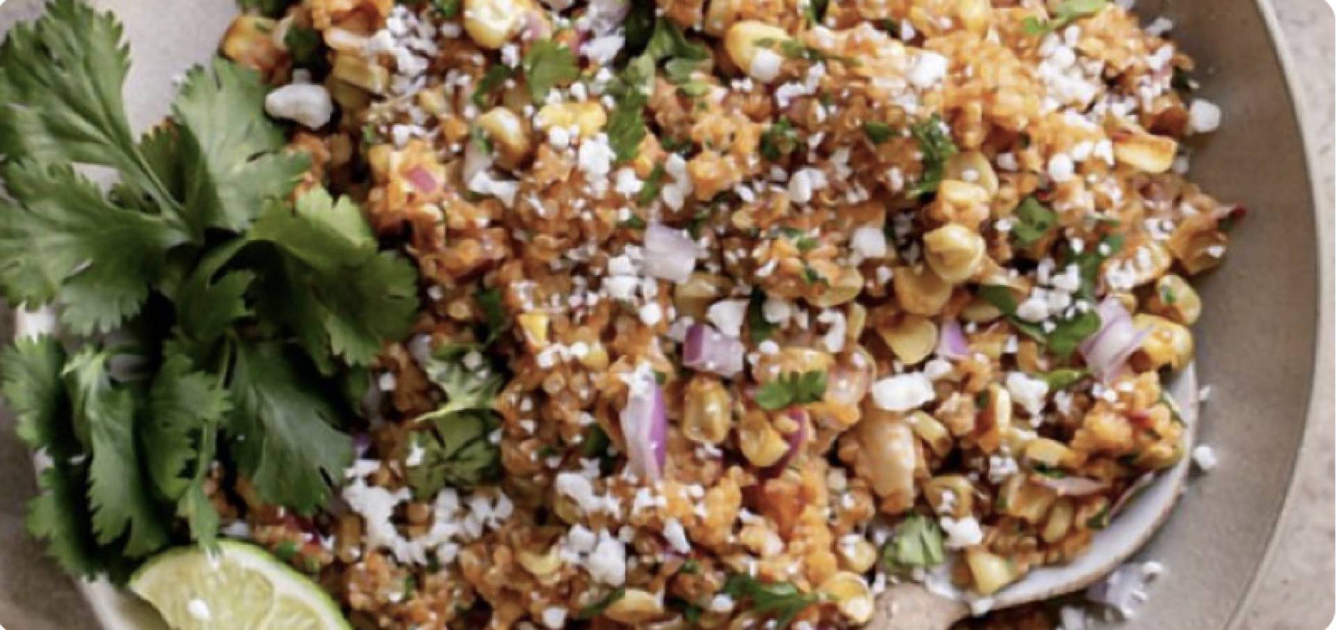 (DF/GF) Mexican Street Corn Chicken Quinoa Salad