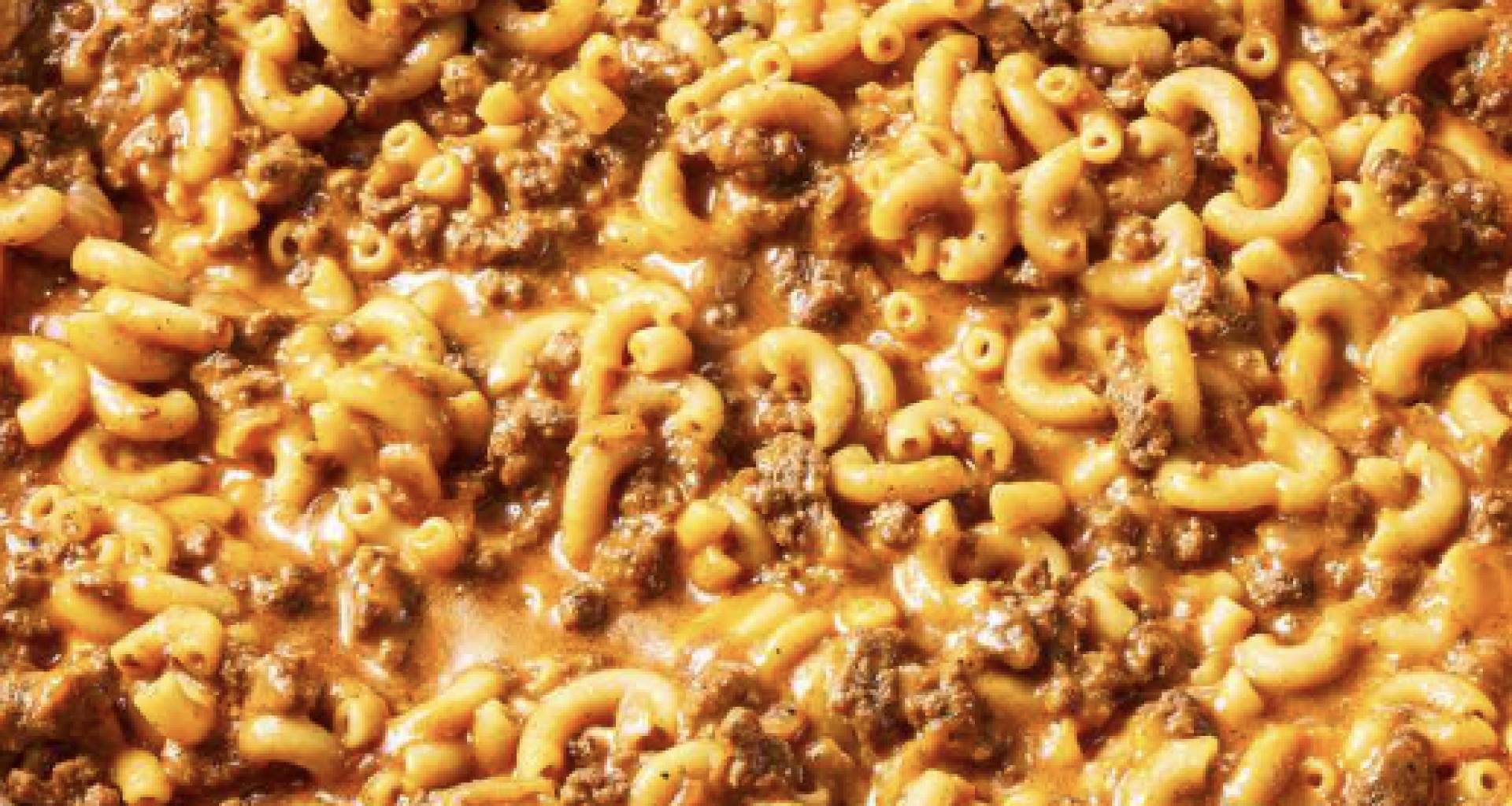 Clean Grass Fed Beef Cheeseburger Macaroni Pasta
