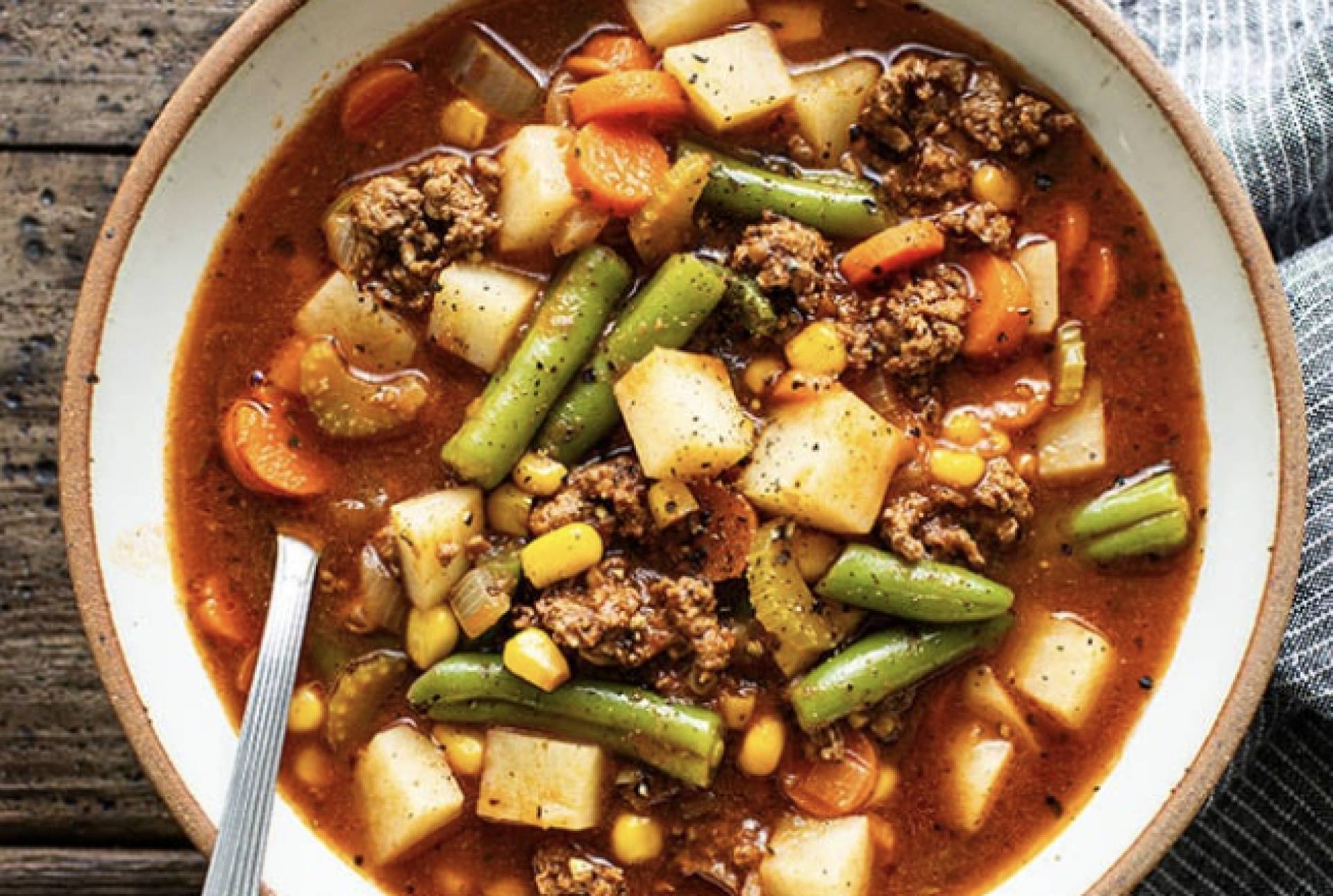 Grass-Fed Beef & Vegetable Stew with Rosemary Potatoes (GF/DF)