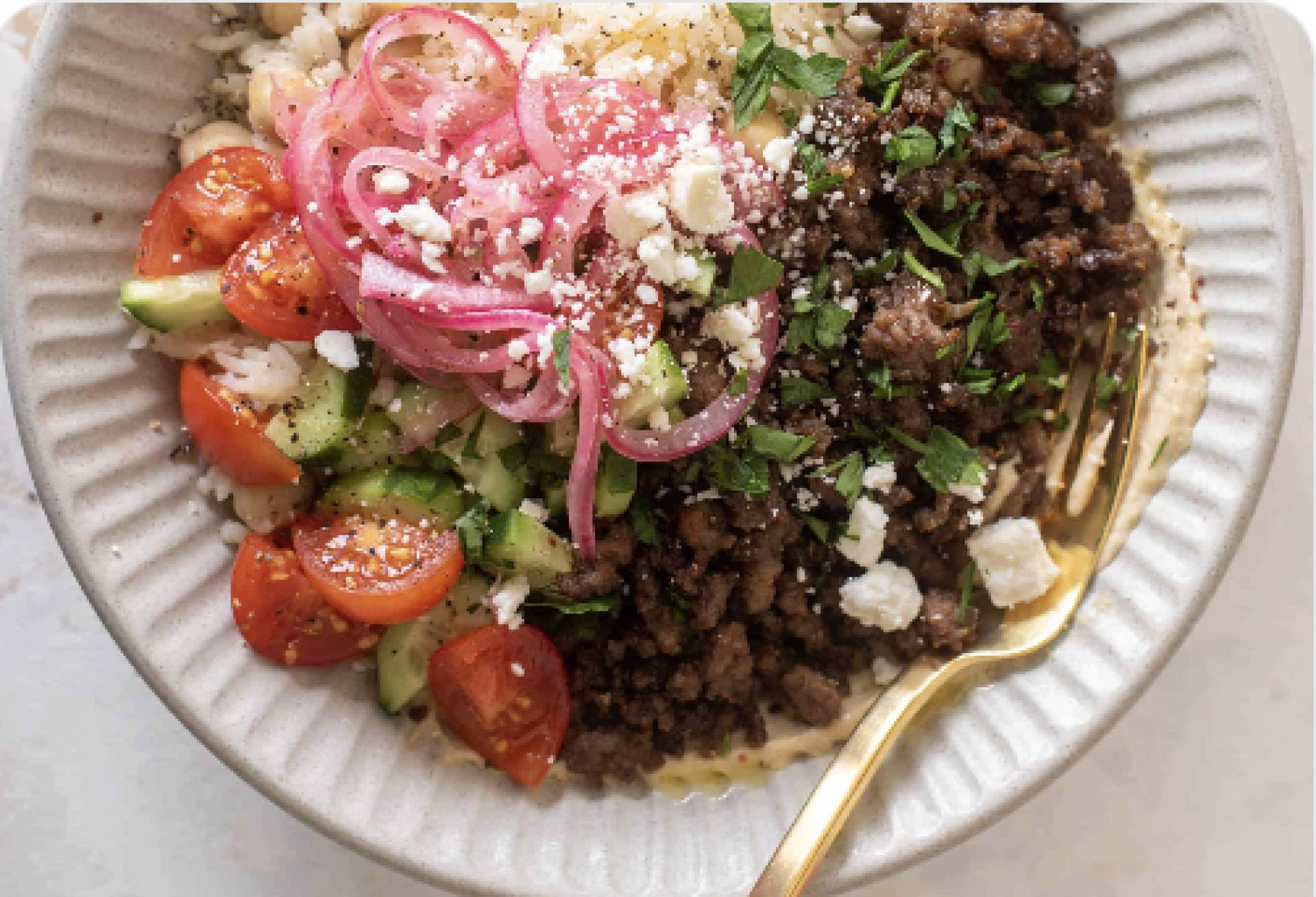 (GF/DF/Paleo-Friendly) Mediterranean Beef Bowls